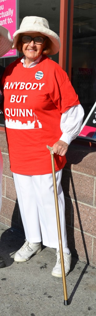 87 year old Ursula Von Rittern, defiant voter!