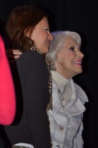Sandra Bernhard with her idol